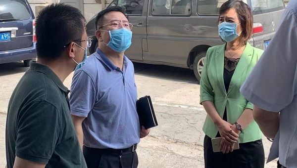 国资委领导莅临jn江南体育物联考察电梯物联网项目建设情况